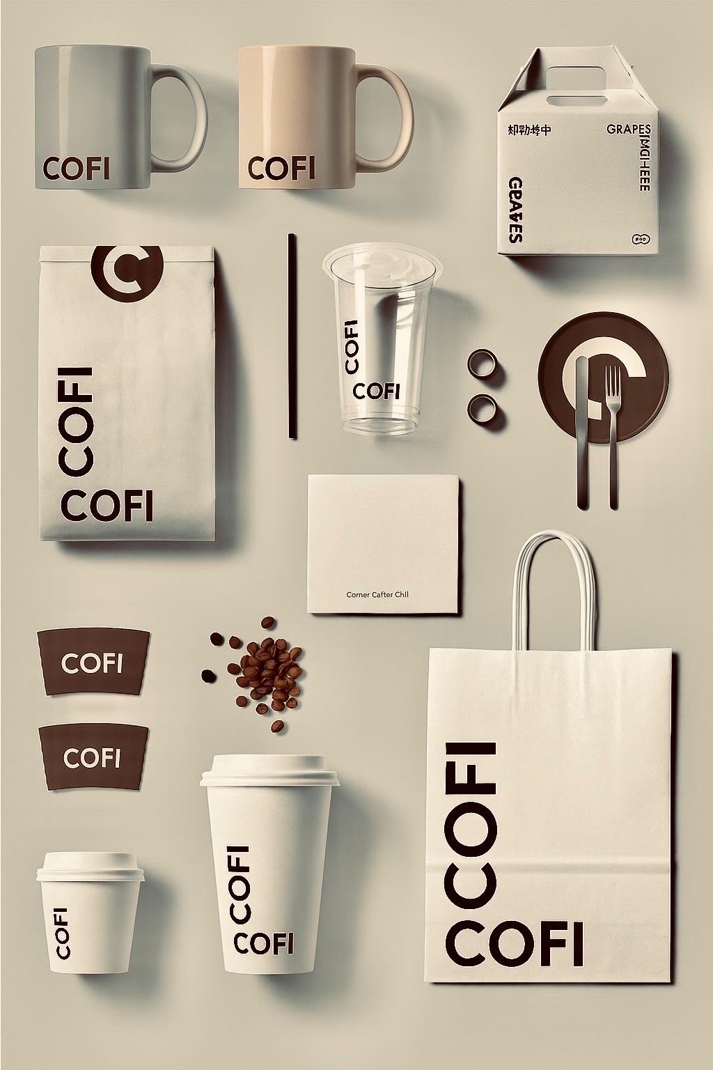Cups and packaging